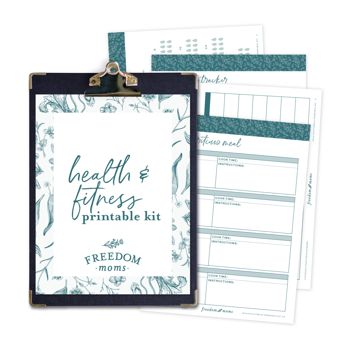 NEW Freedom Moms Health &amp; Fitness Printable Kit – Freedom Moms Store
