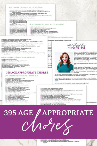 395 Age Appropriate Chores