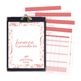 NEW Freedom Moms Finance Printable Kit