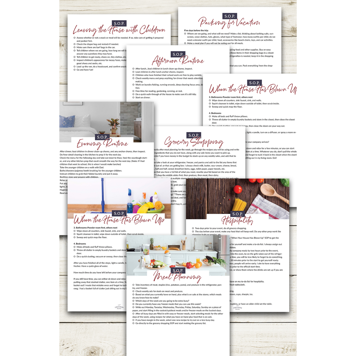 Mom SOPs (Standard Operating Procedures) – Freedom Moms Store